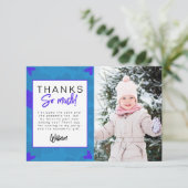 ハートブレーカーキッズフォトバースデーパーティーありがとう サンキューカード (スタンド正面)