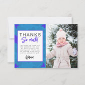 ハートブレーカー キッズ フォト バースデー パーティー サンクス サンキューカード (正面)