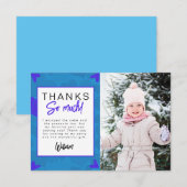 ハートブレーカー キッズ フォト バースデー パーティー サンクス サンキューカード (正面/裏面)