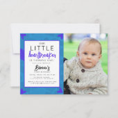 ハートブレーカー キッズ フォト バースデー パーティー サンクス サンキューカード (正面)