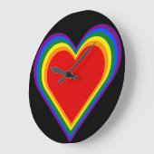 ハートプライド ラージ壁時計 (傾斜)