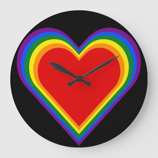 ハートプライド ラージ壁時計 (正面)