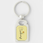 ハートプラハキーリング，チェコ キーホルダー (正面)