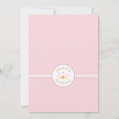 ハートプリンセス招待状 招待状 (裏面)