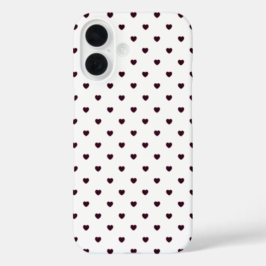 ハートプリント ホワイト Case-Mate iPhoneケース (裏面)