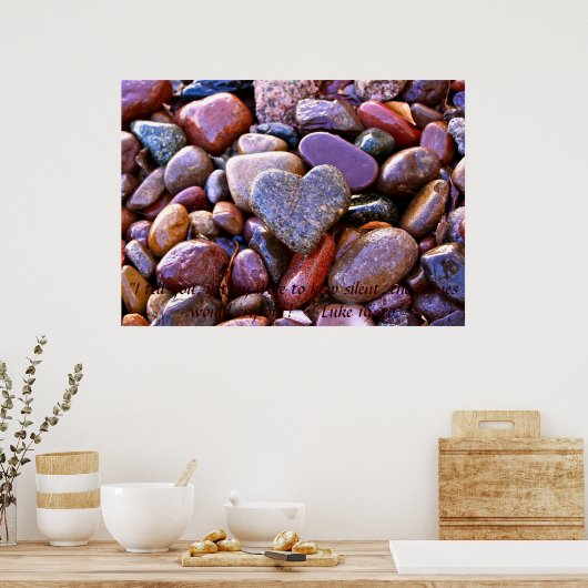 ハートプリント ポスター (キッチン)