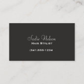 ハートヘアドライヤー美容師サロンツール美しい 名刺 (裏面)