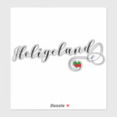 ハートヘリゴランド国旗、ドイツ、ヘルゴランド シール (シート)