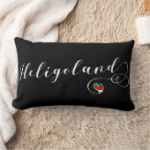 ハートヘリゴランド国旗、ドイツ、ヘルゴランド ランバークッション (ブランケット)