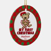 ハートベアベビー初めてのクリスマスオーナメント セラミックオーナメント (右)