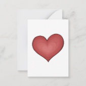 ハートベスティーポケットハグ考えトークン、あなたの ノートカード (裏面)