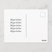 ハートベビー写真誕生発表記念LOVE ポストカード (裏面)