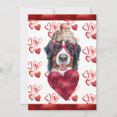 ハートベルネーズマウンテンドッグラバーバレンタインギフト シーズンカード (正面)