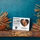 ハートペット記念碑 | Remembrance Dog Keepsake フォトプラーク (側面)