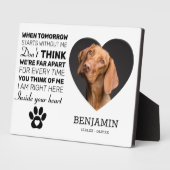 ハートペット記念碑 | Remembrance Dog Keepsake フォトプラーク (側面)