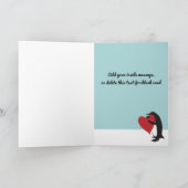 ハートペンギンドクターとナースサンキューカード サンキューカード (内部)