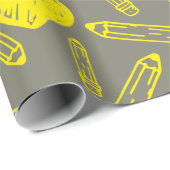 ハートペンシルスクール：シームレスラッピング紙 ラッピングペーパー (ロールコーナー)