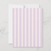 ハートホットエアバルーンパステルパープルベビーシャワー ノートカード (裏面)