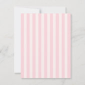 ハートホットエアバルーンパステルピンクベビーシャワー ノートカード (裏面)