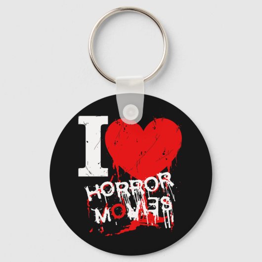 ハートホラー映画 キーホルダー (正面)