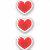 ハートボタンシール シール (正面)