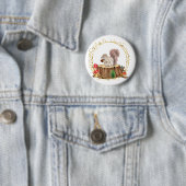 ハートボタン付きリス 缶バッジ (インサイチュ)