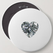 ハートボタン 缶バッジ (正面&裏面)