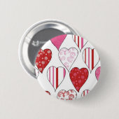ハートボタン 缶バッジ (正面&裏面)
