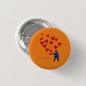 ハートボタン 缶バッジ (正面&裏面)