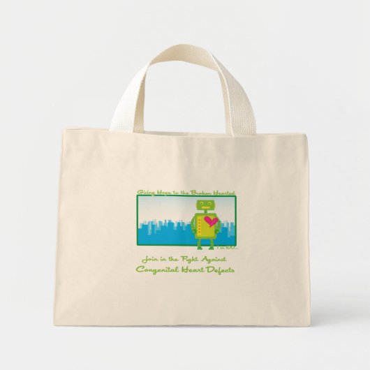 ハートボットトート ミニトートバッグ (正面)