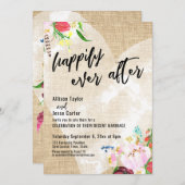 ハートボホフラワーズグラップめでたく後 招待状 (正面/裏面)