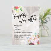 ハートボーフローラ素朴ウッドが楽しい後 招待状 (スタンド正面)