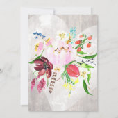 ハートボーフローラ素朴ウッドが楽しい後 招待状 (裏面)