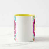 ハートボーホウォーターカラーアート ツートーンマグカップ (中央)