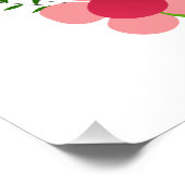 ハートポスターの名前カスタム ポスター (コーナー)