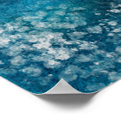 ハートポスターピンクブルーブラックかわいい ポスター (角)