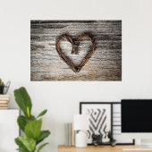 ハートポスター/キャンバス印刷 ポスター (ホームオフィス)