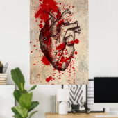 ハートポスター ポスター (ホームオフィス)