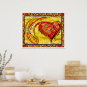 ハートポスター ポスター (キッチン)