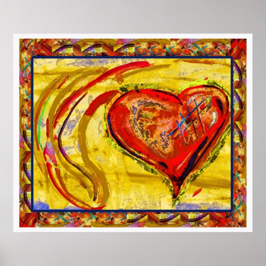 ハートポスター ポスター (正面)