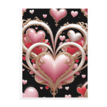 ハートポストカード