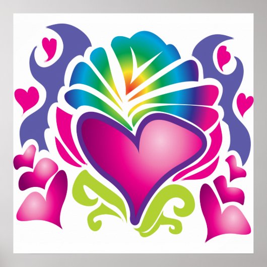 ハートポップ・アートのコラッサルポスター ポスター (正面)