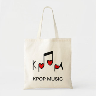 ハートポップ・アートの韓国音楽！ トートバッグ