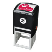 ハートポープリントペット名署名プレインクスタンプ セルフインキングスタンプ (商品)