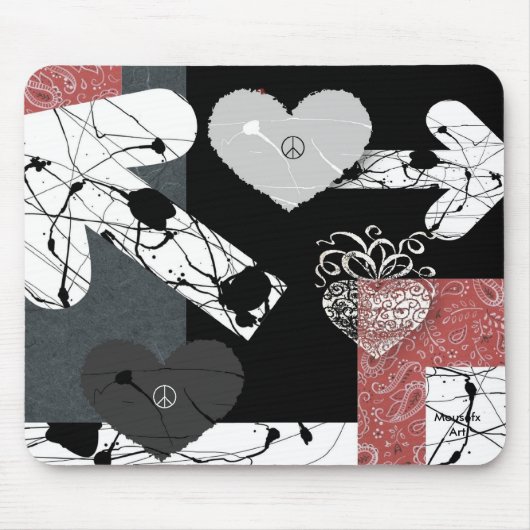ハートマウスパッド マウスパッド (正面)