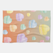 ハートマカロン キッチンタオル (横)