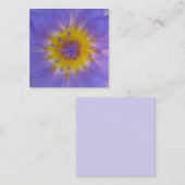 ハートマクロ《植物》スイレン撮影 スクエア名刺 (正面/裏面)