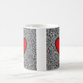 ハートマグを愛する コーヒーマグカップ (中央)