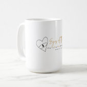 ハートマグカップの目 コーヒーマグカップ (正面左)