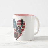 ハートマグカップ ツートーンマグカップ (正面右)